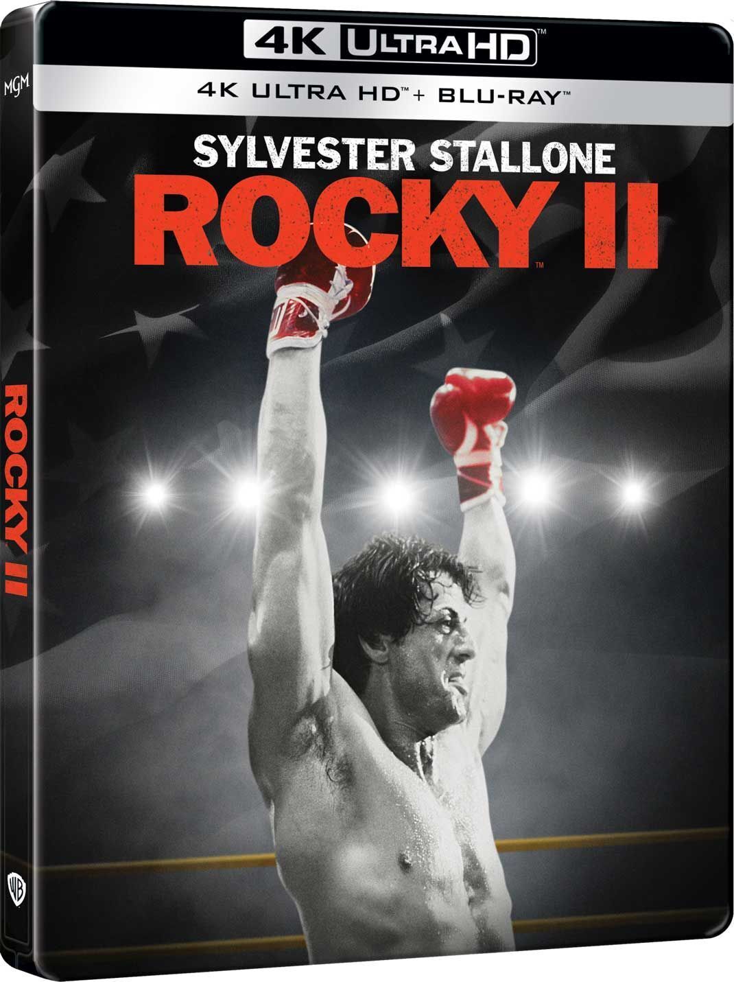 Blu-Ray 4K Uhd Rocky II (Steelbook) (4K Ultra Hd + Blu-Ray)