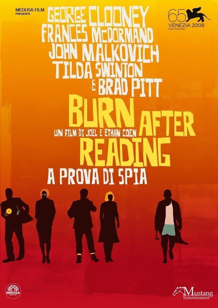 Dvd BURN AFTER READING Coen Clooney Malkovich Pitt nuovo sigillato 2008
