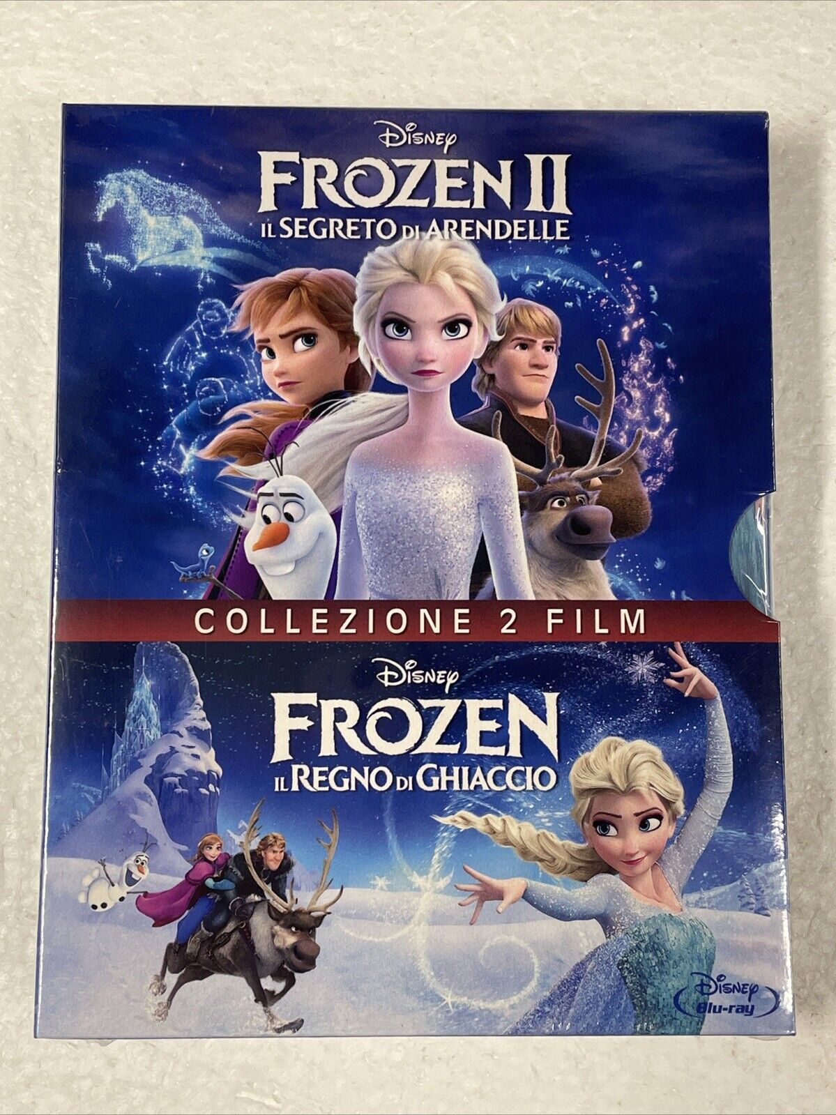 FROZEN + FROZEN il regno di ghiaccio - cofanetto 2 blu ray - nuovo, sigillato