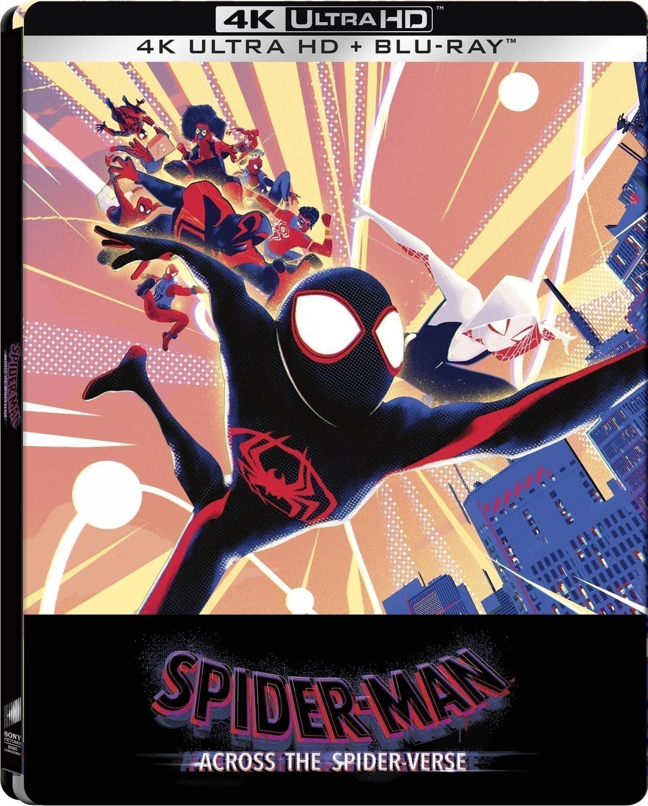 Blu-Ray 4K Uhd Spider-Man: Across The Spider-Verse (Steelbook) (4K Ultra Hd+Blu-