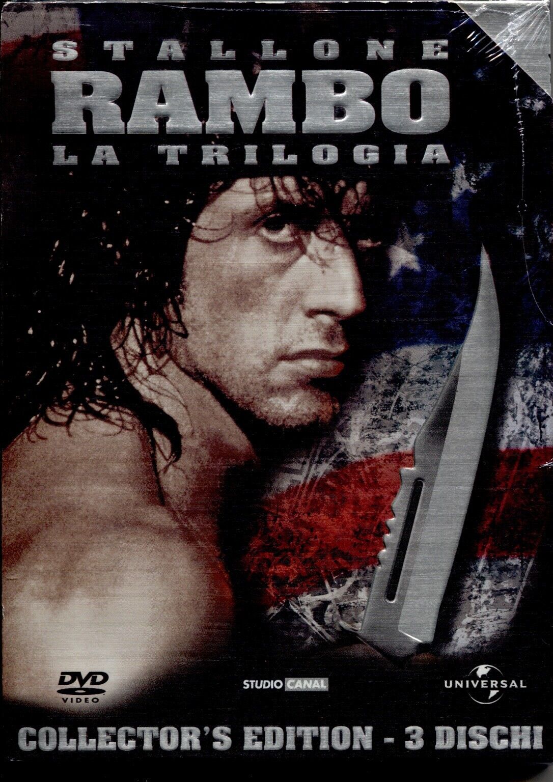 RAMBO  LA TRILOGIA - COLLECTOR EDITION-  BOX 3 DVD,  NUOVO E SIGILLATO, RARO!