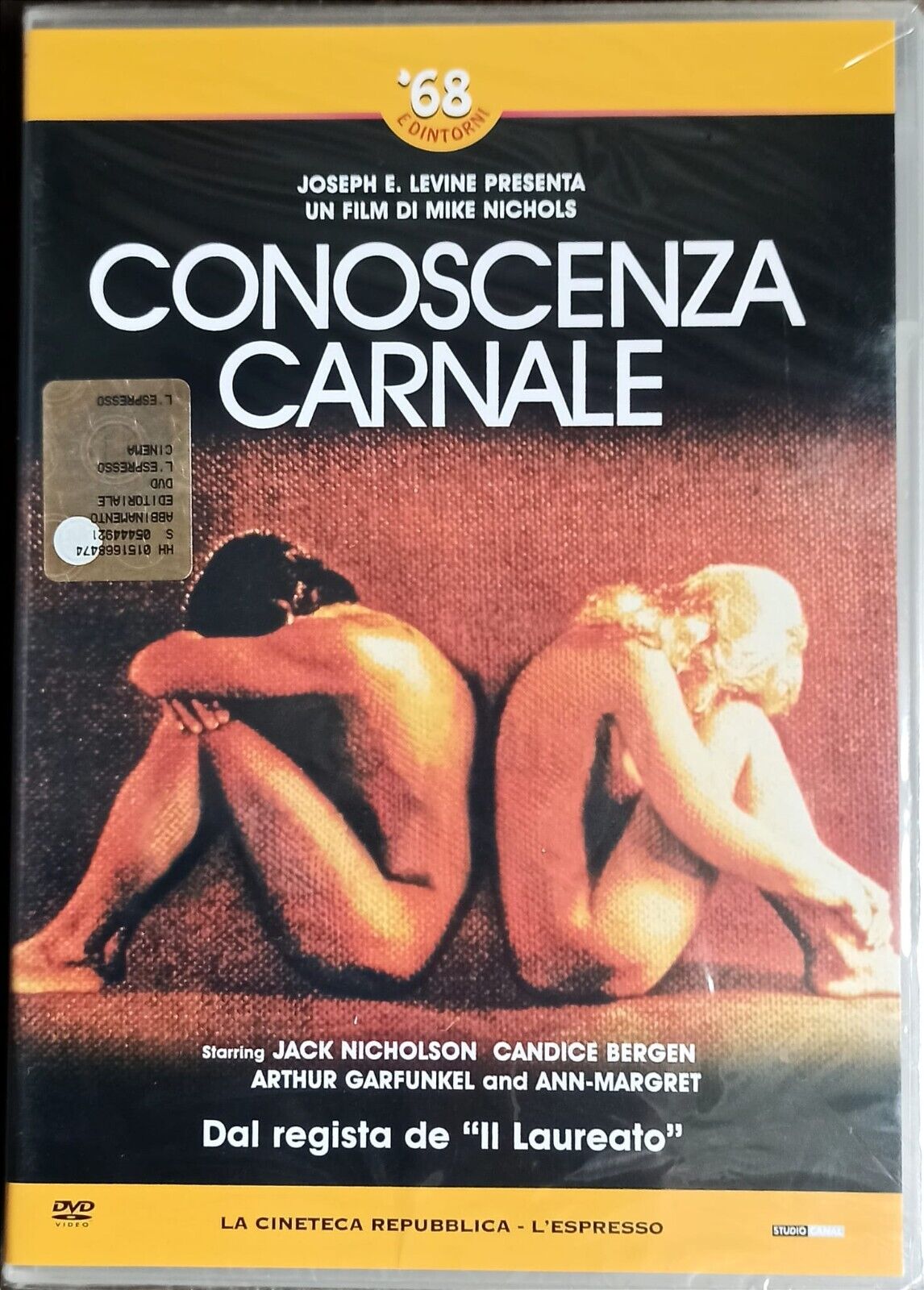 DVD CONOSCENZA CARNALE Jack Nicholson Nuovo Sigillato	D03099