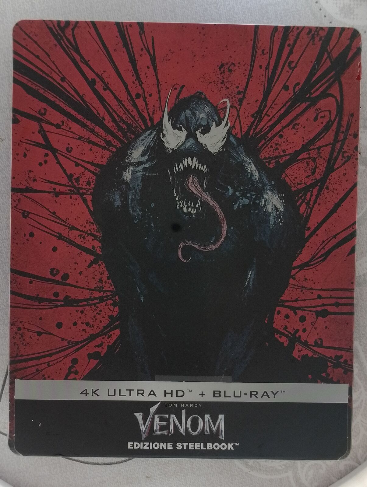 Venom 2018 -Tom Hardy Michelle Williams SteelBook 4K Blu Ray Nuovo