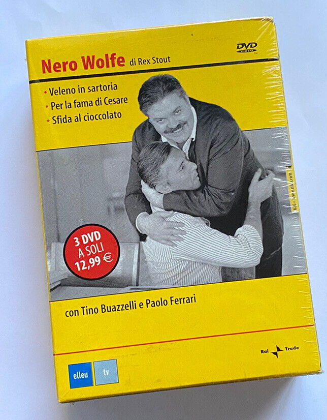 NERO WOLFE DI REX STOUT RARO BOX 3 DVD EDIZIONE VENDITA ITALIA - SIGILLATO