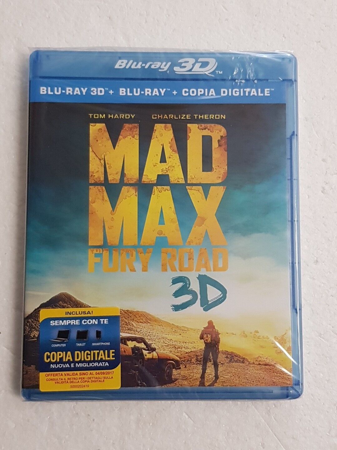 MAD MAX - FURY ROAD - blu ray 3D + blu ray - nuovo, sigillato - TOM HARDY