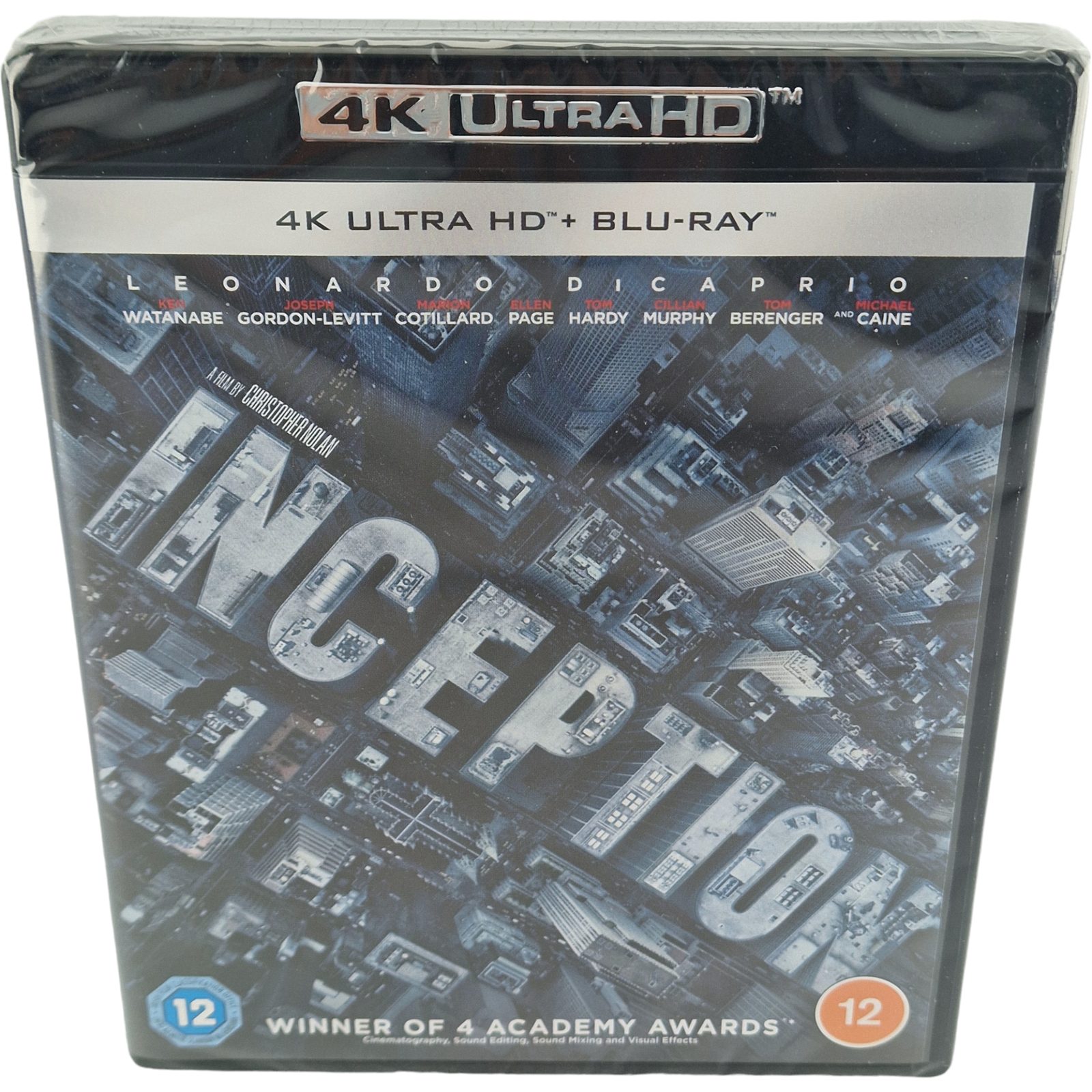Inception 4K Ultra HD + Blu-Ray 2010 Christopher Nolan Leonardo Dicaprio Libero