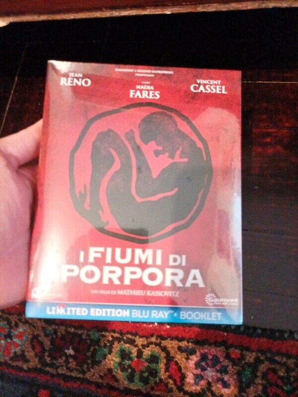 AAA I fiumi di porpora Jean Reno limited bluray + dvd con booklet midnight