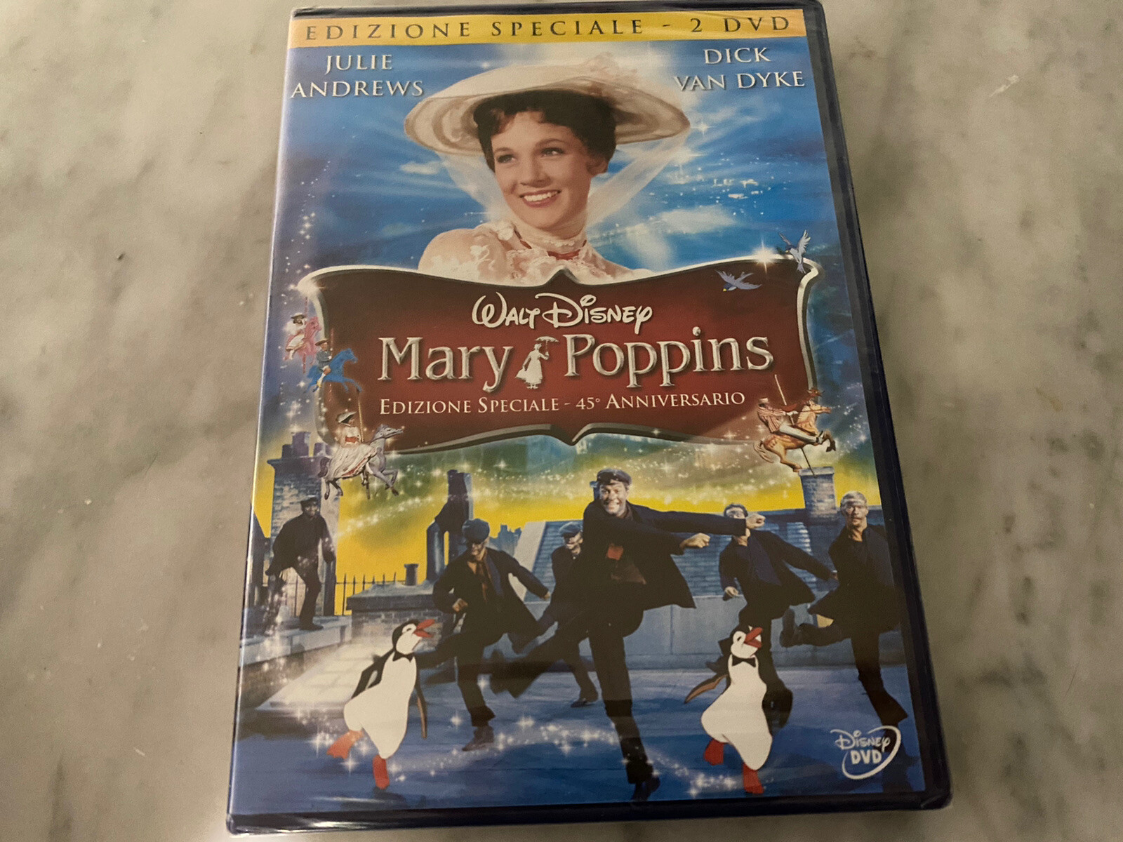 DVD DISNEY "MARY POPPINS" SIGILLATO ED. SPECIALE 2 DVD 45° ANNIVERSARIO ITALIA
