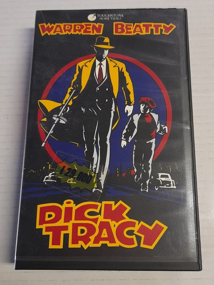 DICK TRACY-  WARREN BEATTY/MADONNA-  VHS,PAL, EDIZIONE ITALIANA OLOGRAMMA TONDO