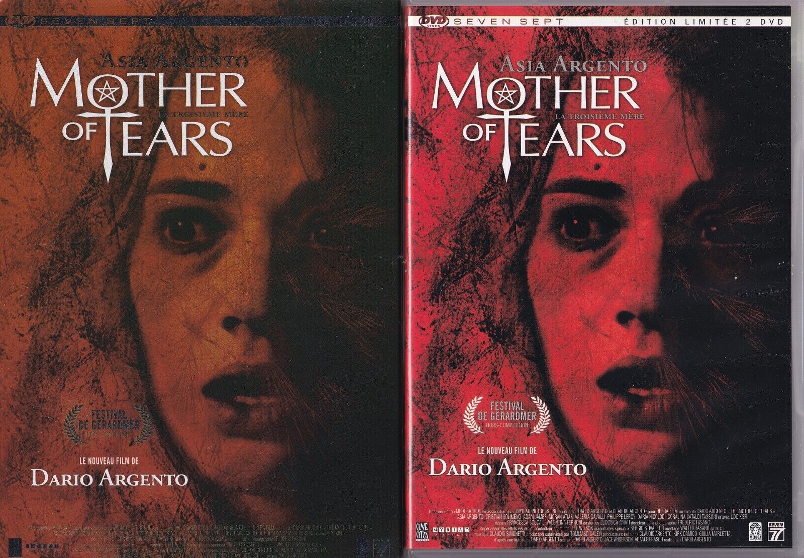 DARIO ARGENTO ::: LA TERZA MADRE 2 Dvd FRANCIA  ::: COME NUOVO ::: SEVEN 7 SEPT