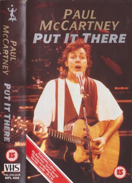 PAUL MCCARTNEY- PUT IT THERE - VHS ,PAL,1989,NEW,SEALED,SIGILLATA