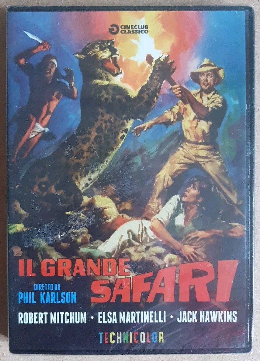 Il grande safari 1963 DVD Golem Fuori Catalogo Robert Mitchum Elsa Martinelli