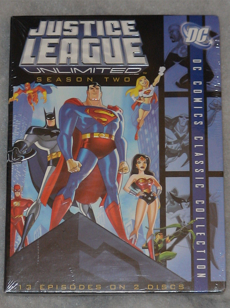 Justice League Unlimited Stagione Due 2 Batman Superman Box DVD Set Nuovo Sealed