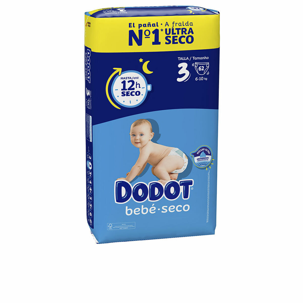 Pannolini usa e getta Dodot Dodot Etapas 6-10 kg [62 Unità]
