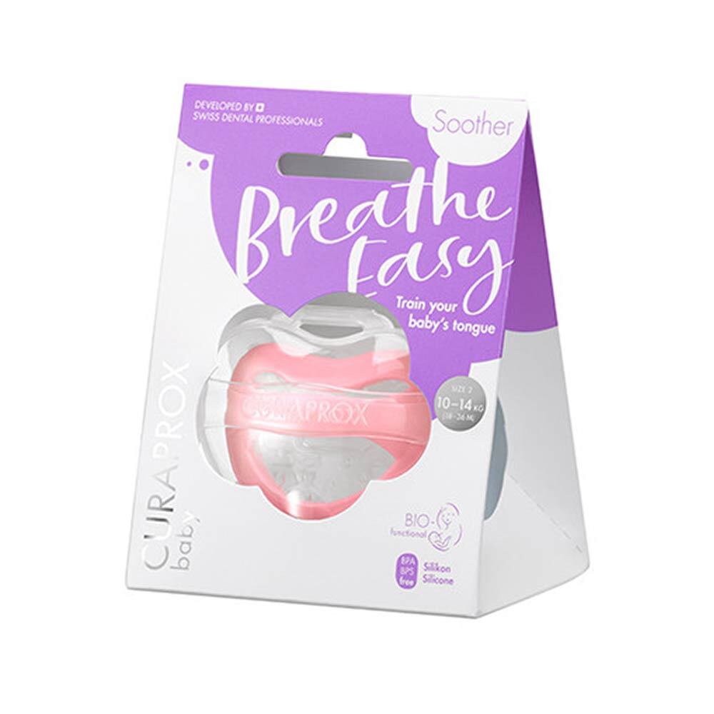 Curaprox Baby Succhietto Taglia 2 10-14kg Colore Rosa, 1 Pezzo
