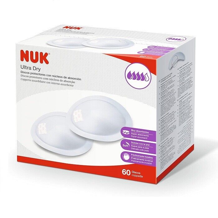 Nuk Ultra Dry Coppette Assorbilatte confezione da 60 Pezzi