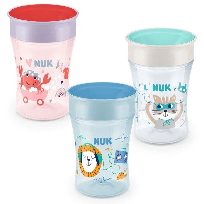 Nuk Tazza Magic Cup con Cappuccio Antigoccia, 8m+ 230ml