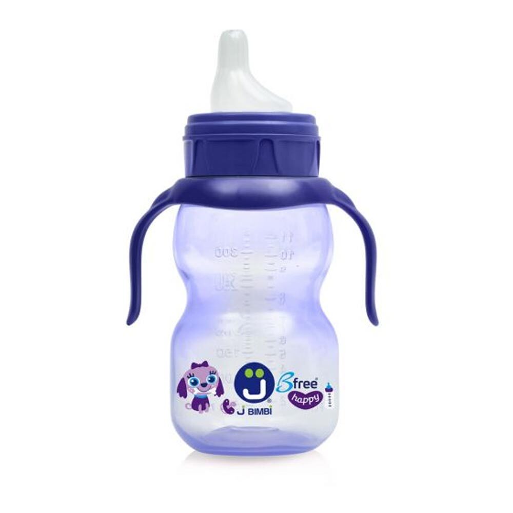 J Bimbi Sippi 2 - Tazza con Beccuccio 9m+ Viola, 350ml