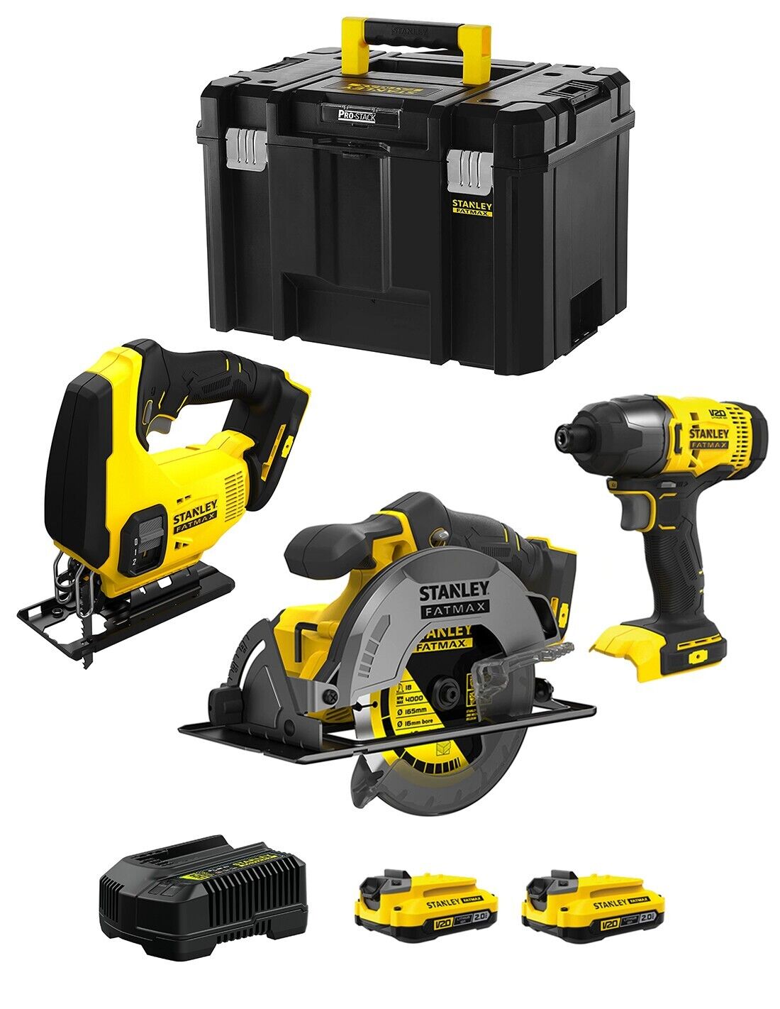 Stanley fatmax v20 stanley fatmax kit svk304 (sfmcs600 + sfmcs500 +.. 8435587919