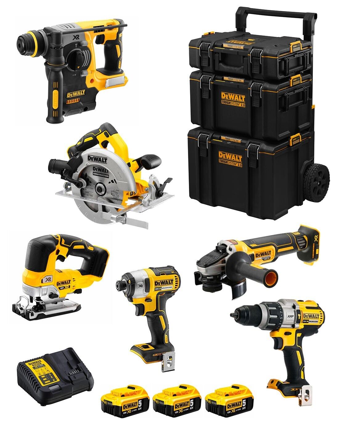 Dewalt  kit dwk601 (dcd996 + dch273 + dcg405 +.. 8435587916987