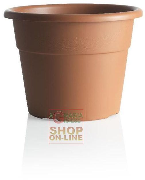 35769 VASO CAMPANA IN PLASTICA BAMA HEDERA TERRACOTTA CM. 45