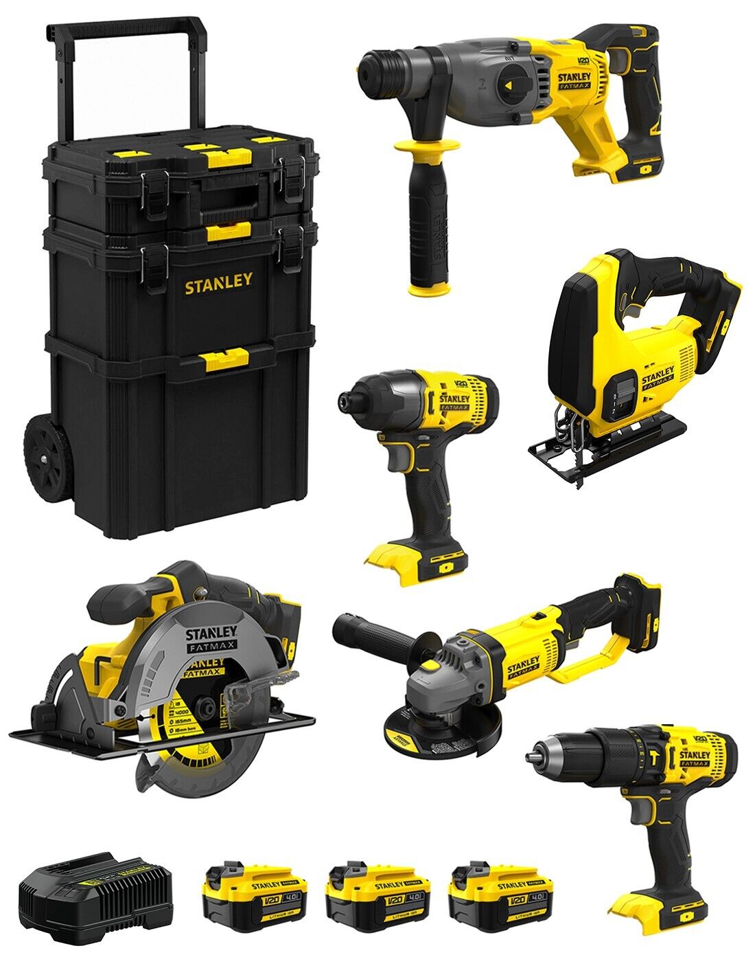 Stanley fatmax v20 stanley fatmax kit svk601 (sfmch900 + sfmcg400 +.. 8435587919