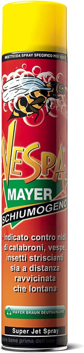 Insetticida Spray VespaMayer Schiumogeno Mayer Per Nidi di Vespe e Calabroni