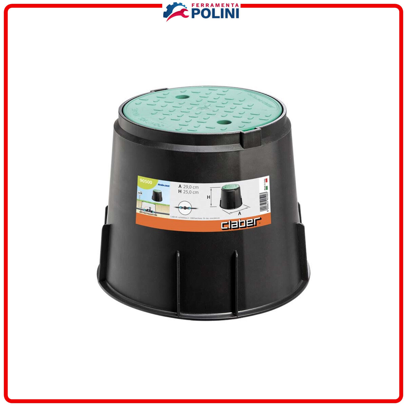CLABER 90500 POZZETTO TONDO/CIRCOLARE PER ELETTROVALVOLE IRRIGAZIONE GIARDINO