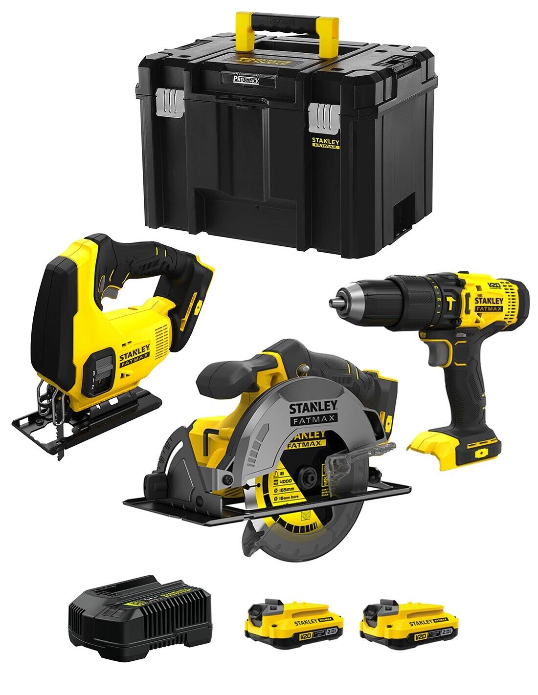 Stanley fatmax v20 stanley fatmax kit svk302 (sfmcs600 + sfmcs500 +.. 8435587919