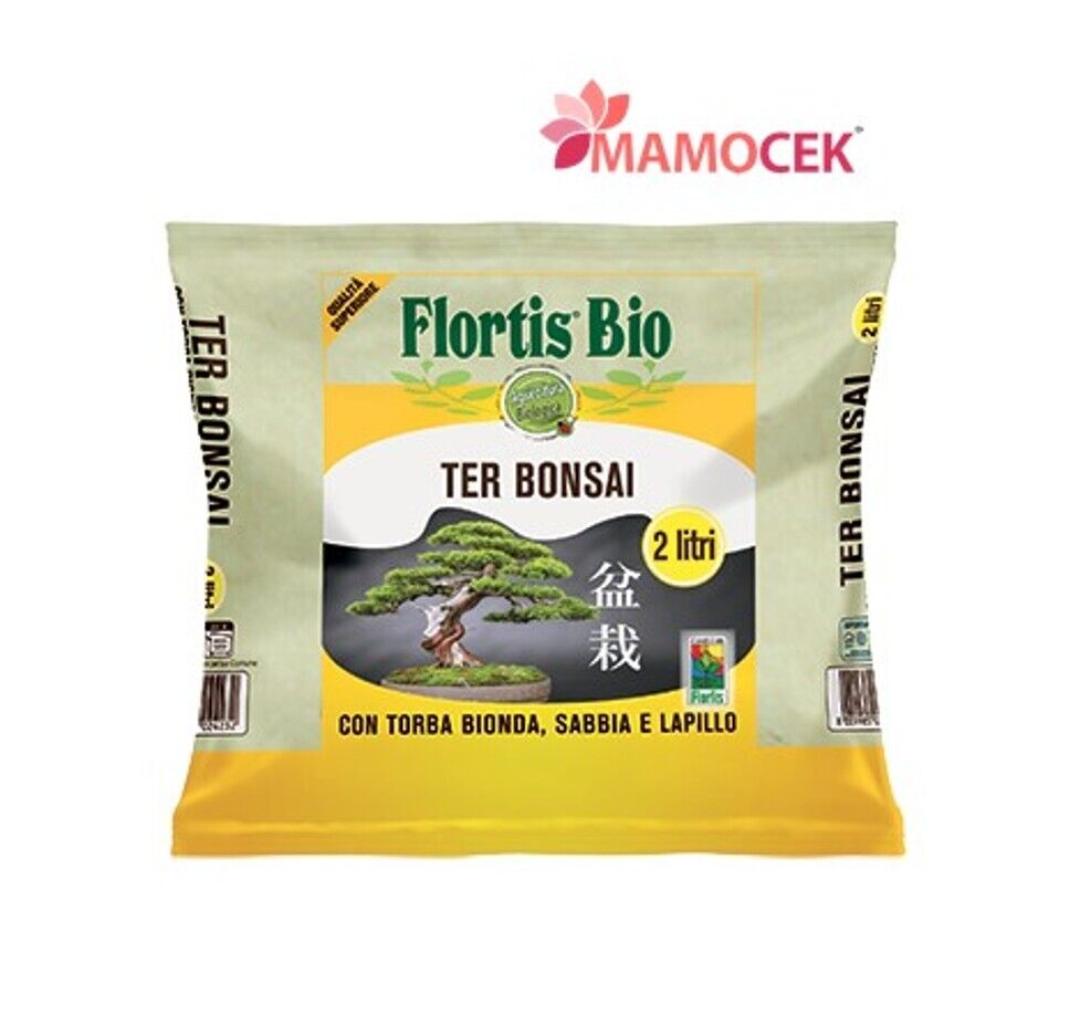 FLORTIS Bio terriccio bonsai 2 Lt.  con torba bionda sabbia lapillo