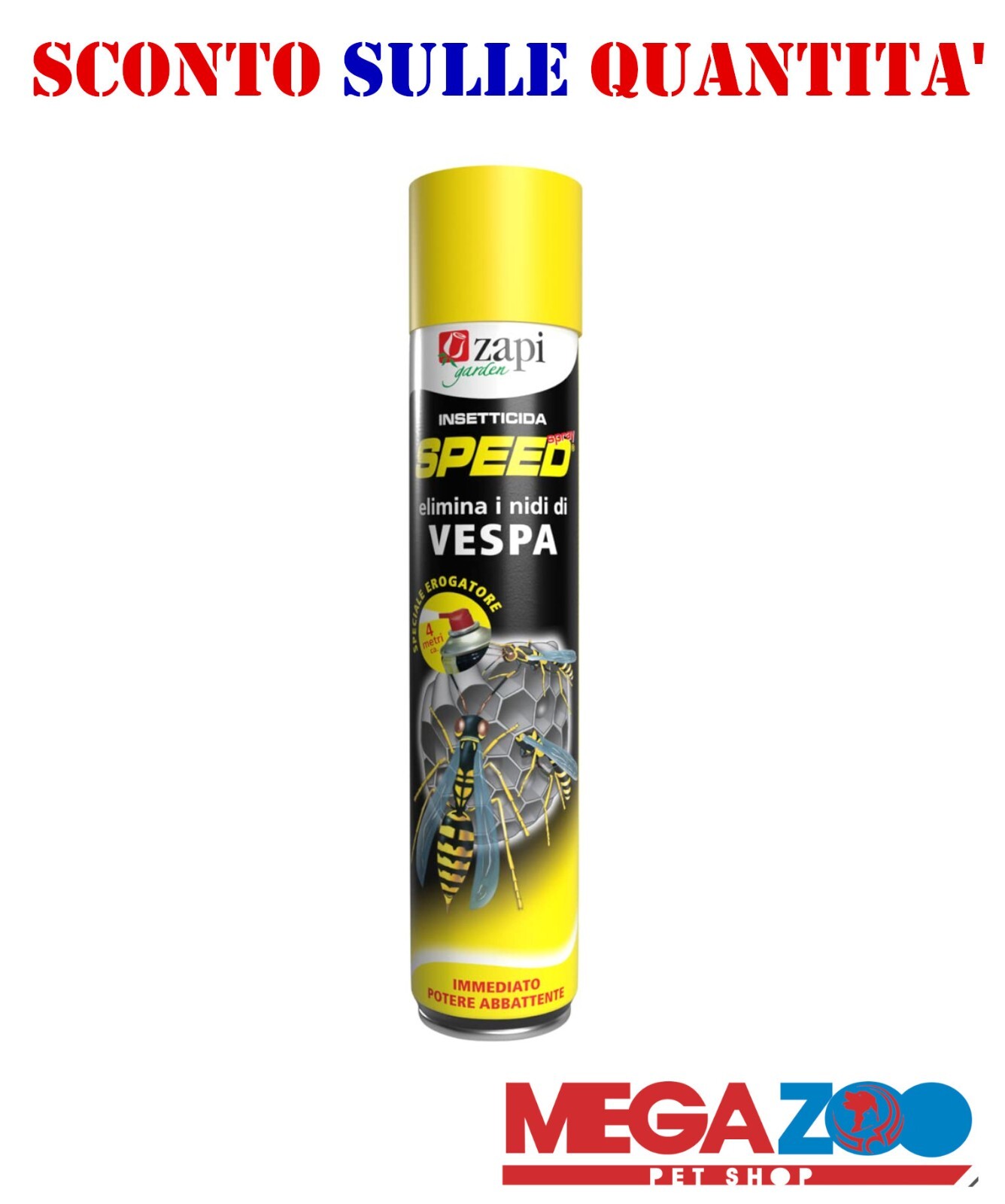 INSETTICIDA SPRAY ZAPI SPEED CONTRO NIDI DI VESPE CALABRONI VESPAI