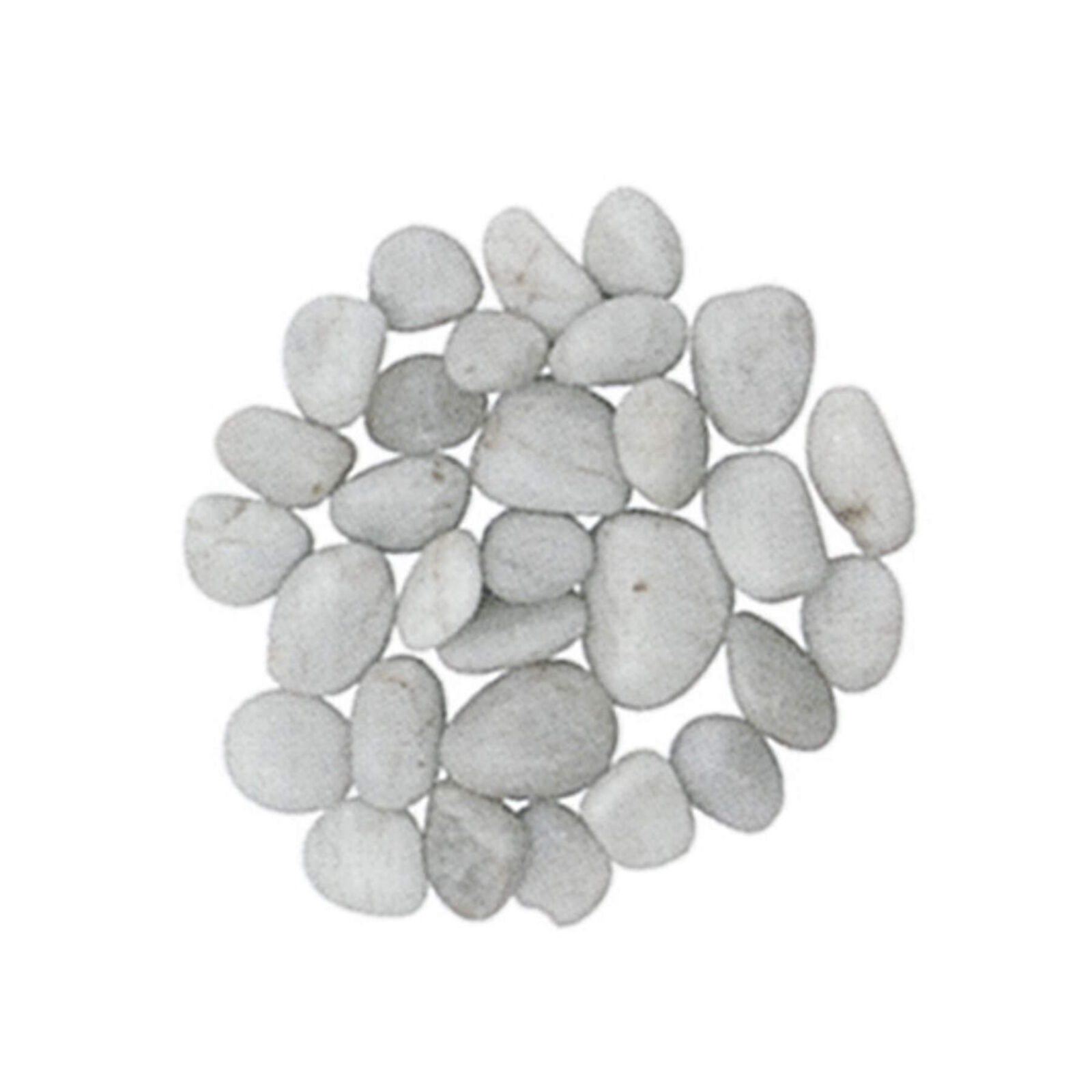 Ciottoli Pietre Levigati da arredo Giardino Piante Bianco Confezione 10 Kg ca