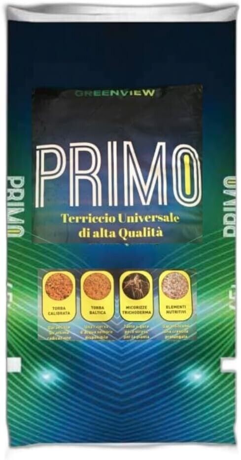 Greenview, PRIMO Terriccio Universale di alta Qualità Linea Garden - (70 Litri)