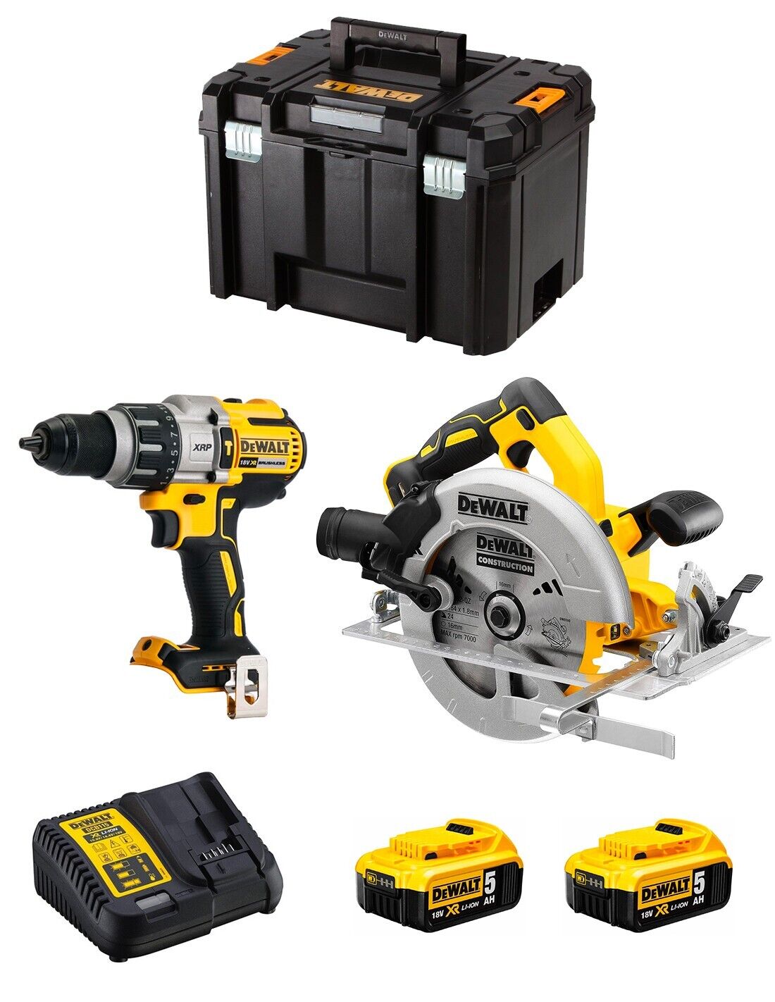 Dewalt  kit dwk216 (dcd996 + dcs570 + 2 x 5,0 ah +.. 8435587916819