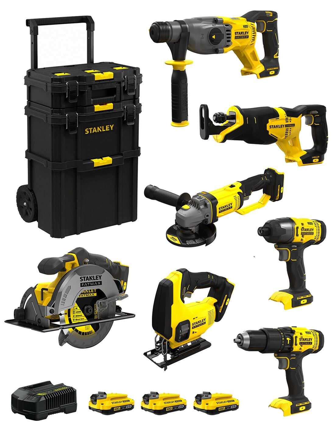 Stanley fatmax v20 stanley fatmax kit svk702 (sfmch900 + sfmcg400 +.. 8435587919