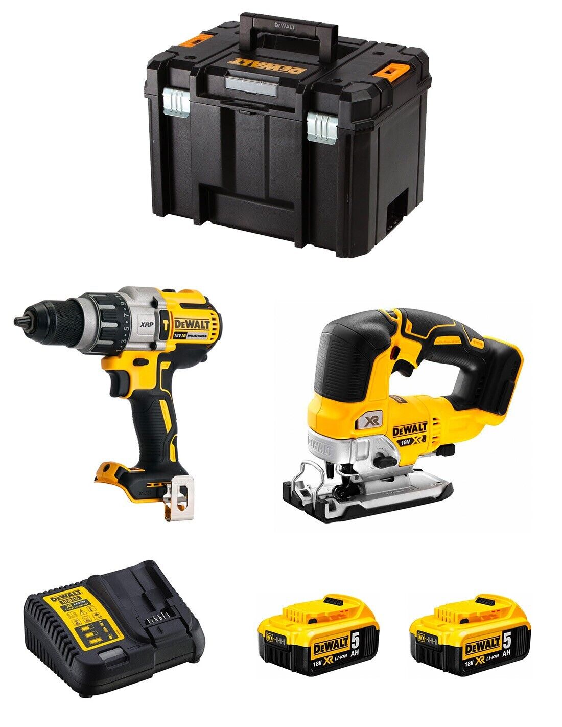 Dewalt  kit dwk215 (dcd996 + dcs334 + 2 x 5,0 ah +.. 8435587916802