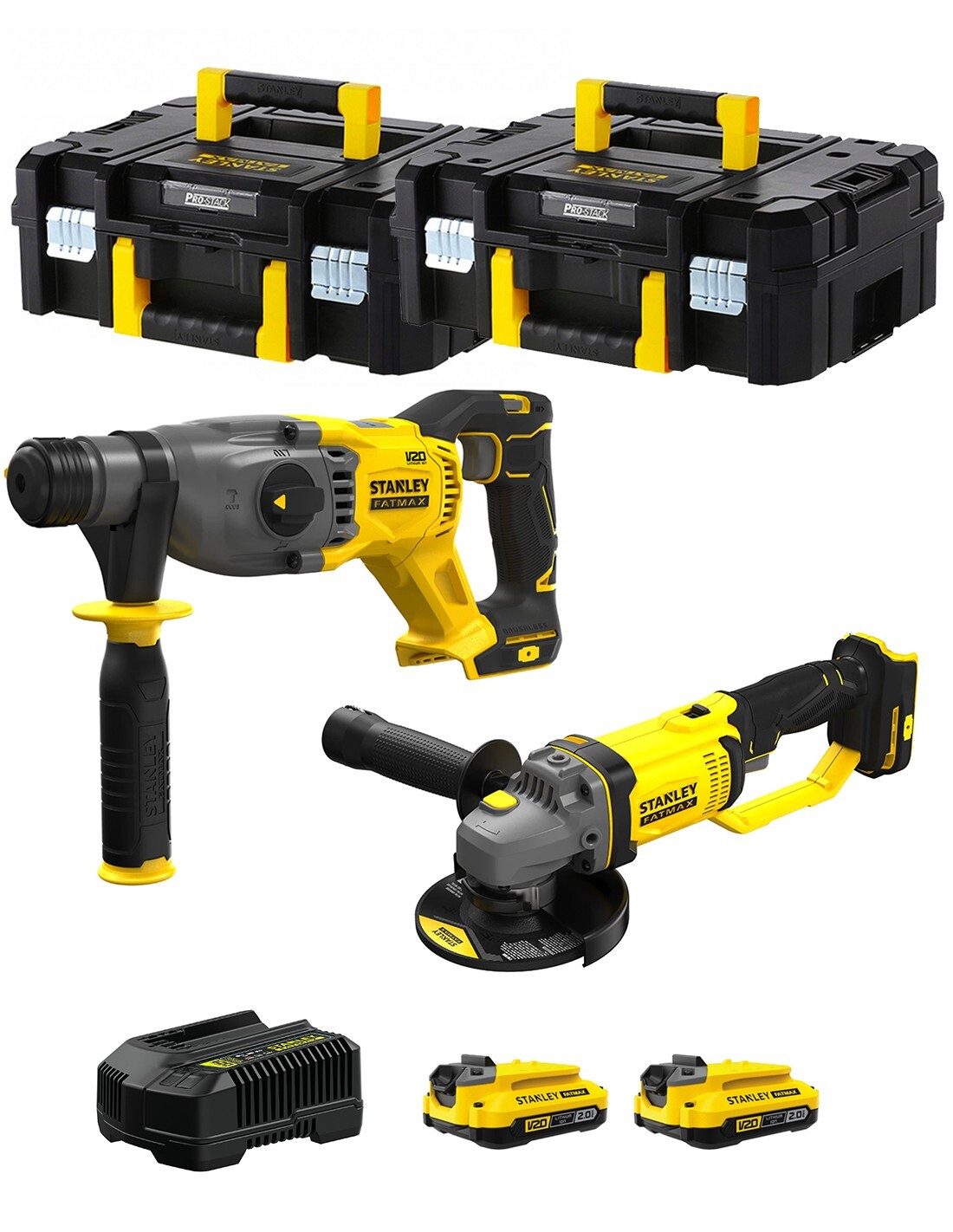 Stanley fatmax v20 stanley fatmax kit svk202 (sfmch900 + sfmcg400 +.. 8435587919