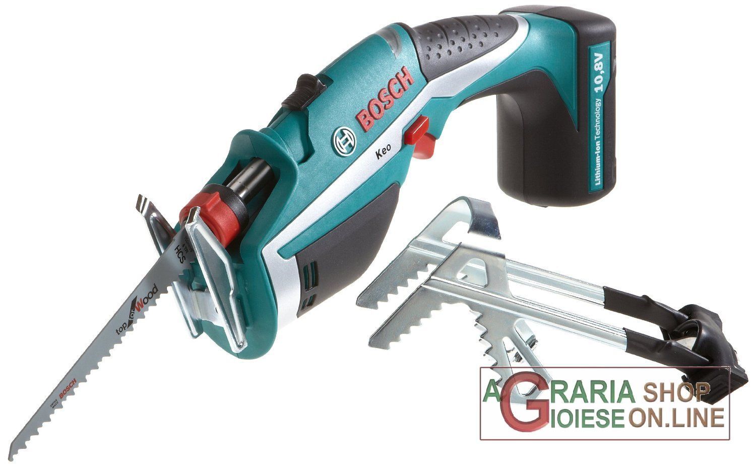 18730 BOSCH SEGA DA GIARDINO KEO BATTERIA LITIO 10,8V 0600861900