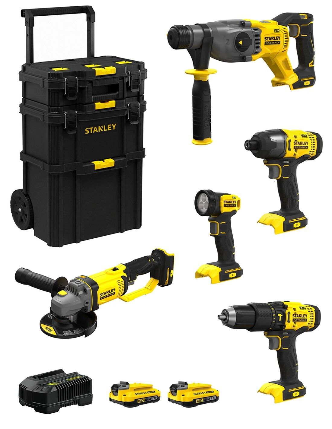 Stanley fatmax v20 stanley fatmax kit svk500 (sfmch900 + sfmcg400 +.. 8435587919