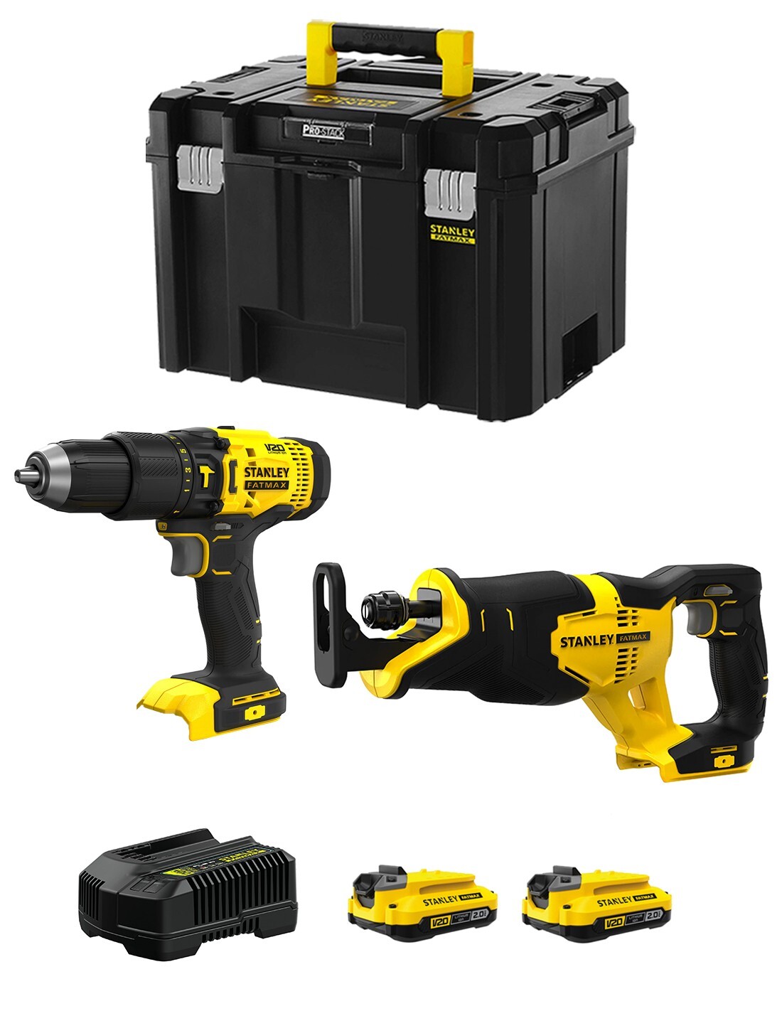 Stanley fatmax v20 stanley fatmax kit svk208 (sfmcd711 + sfmcs300 +.. 8435587919