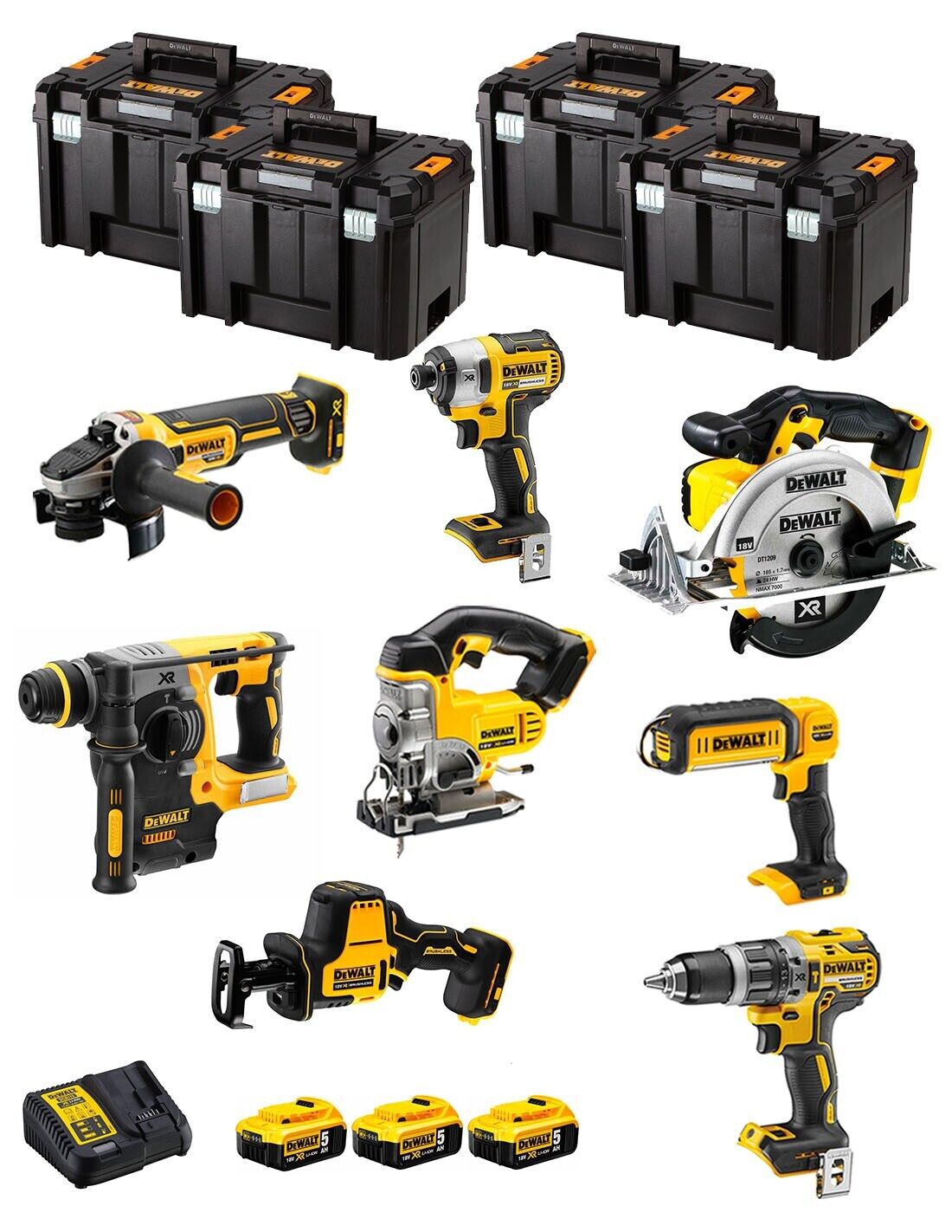 Dewalt  kit dwk804t (dcd796 + dch273 + dcg405 +.. 8435587919148