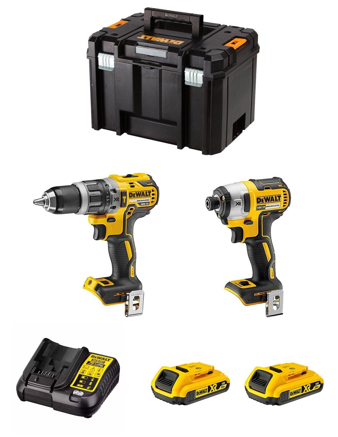Dewalt  kit dwk211 (dcd796 + dcf887 + 2 x 2,0 ah +.. 8435587916765