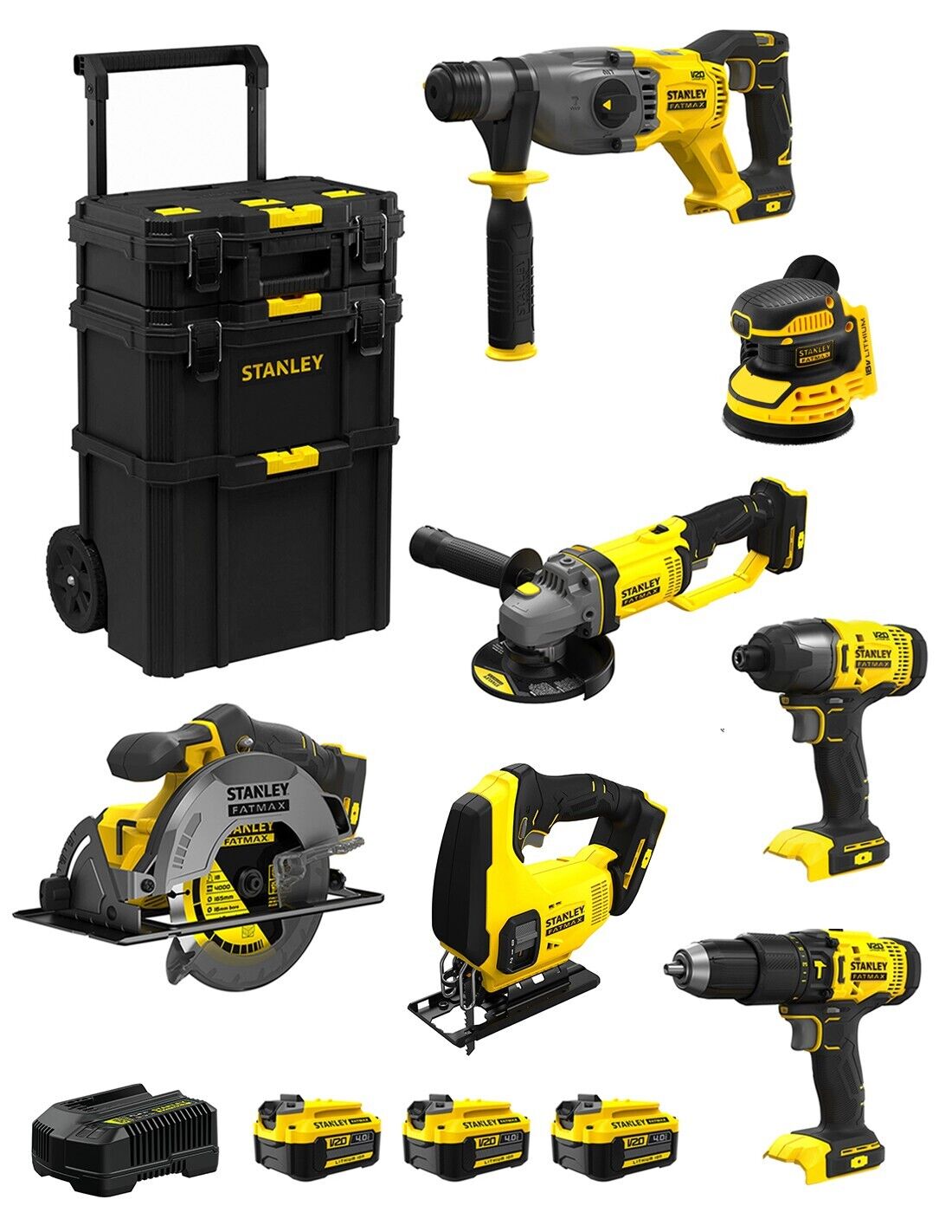 Stanley fatmax v20 stanley fatmax kit svk707 (sfmch900 + sfmcg400 +.. 8435587919