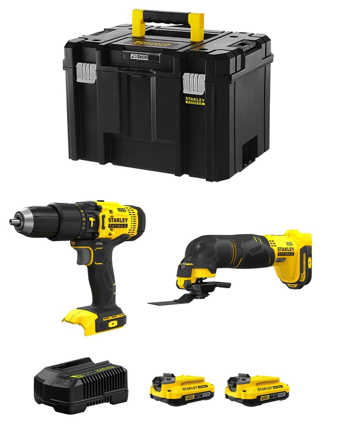 Stanley fatmax v20 stanley fatmax kit svk206 (sfmcd711 + sfmce500 +.. 8435587919