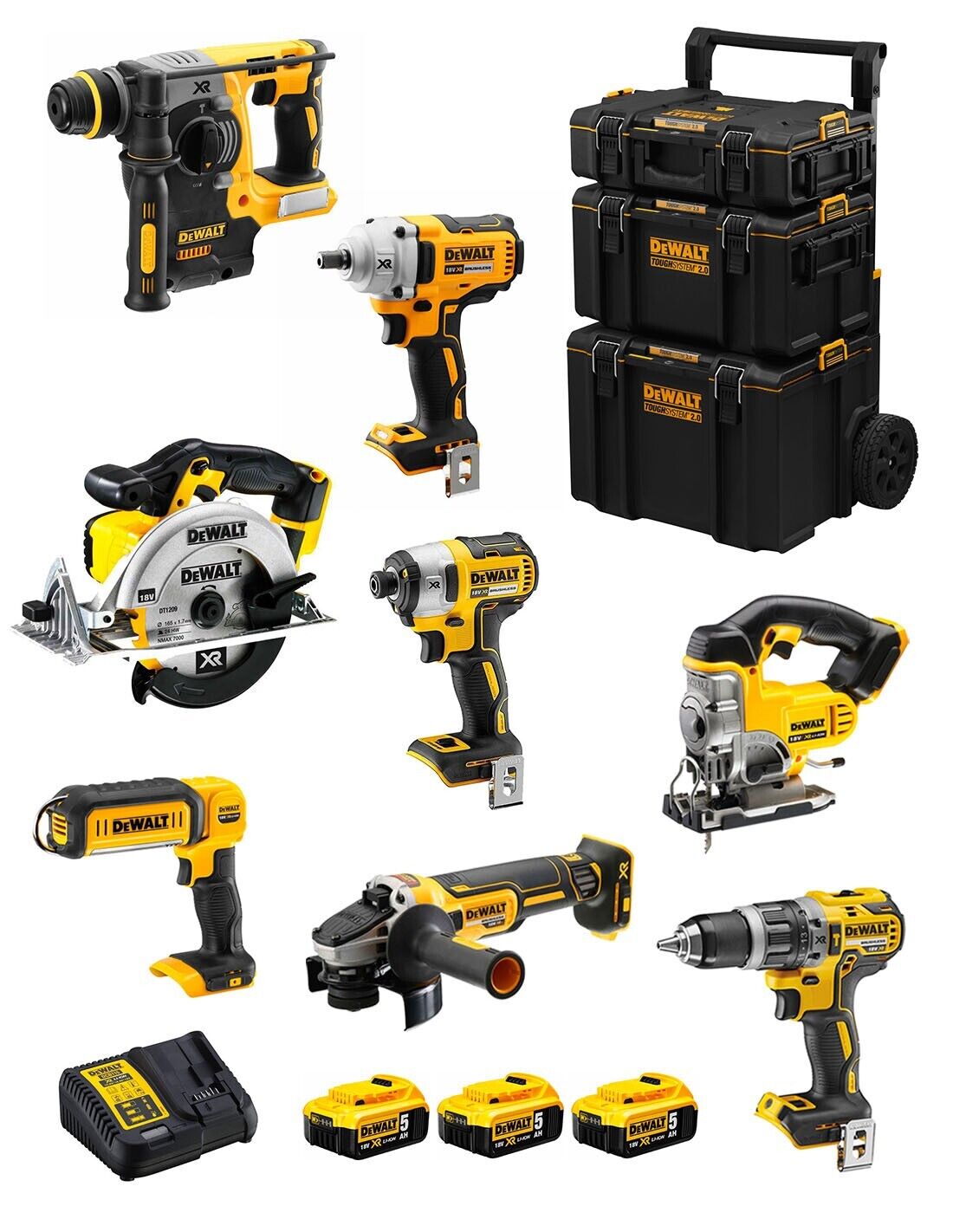 Dewalt  kit dwk800 (dcd796 + dch273 + dcg405 +.. 8435587917038