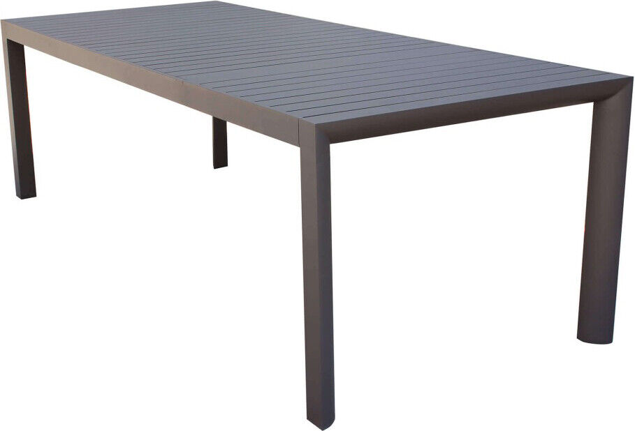 VivaGarden Tavolo da Giardino 225/300x100 Alluminio cm 225/300x100x75 h Taupe