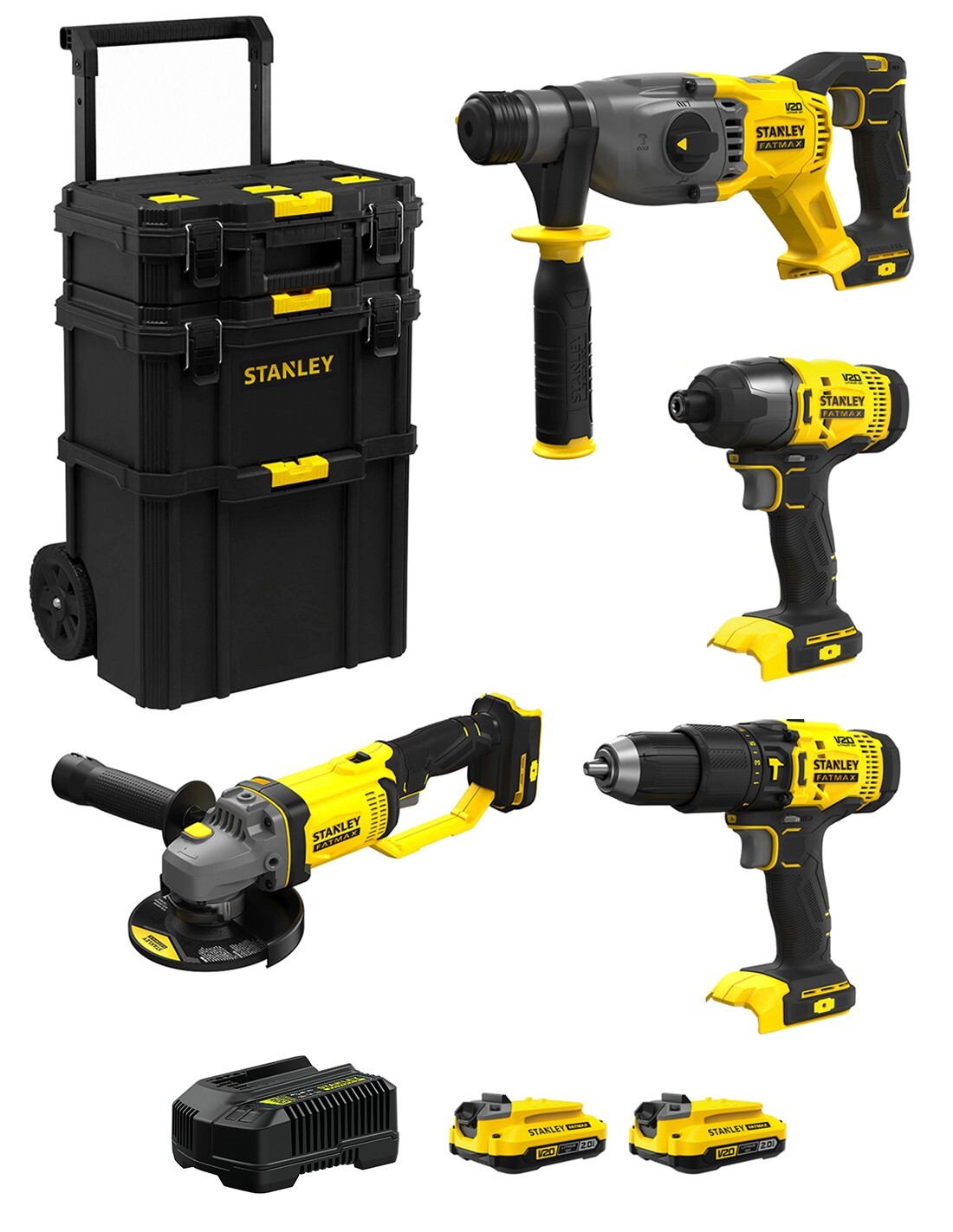 Stanley fatmax v20 stanley fatmax kit svk400 (sfmch900 + sfmcg400 +.. 8435587919