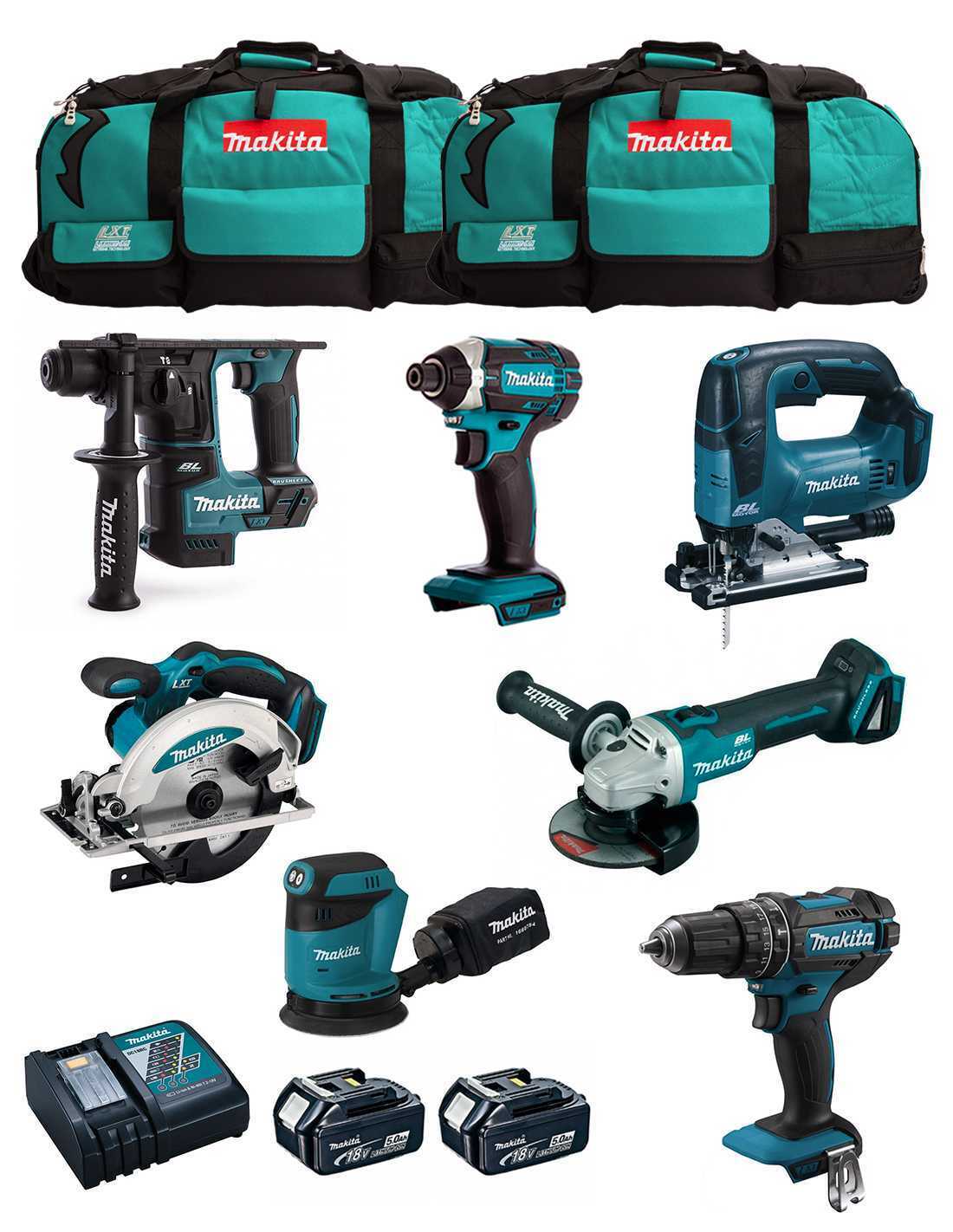 Makita  kit mk702 (ddf482 + dhr171 + dga504 +.. 8435587916406