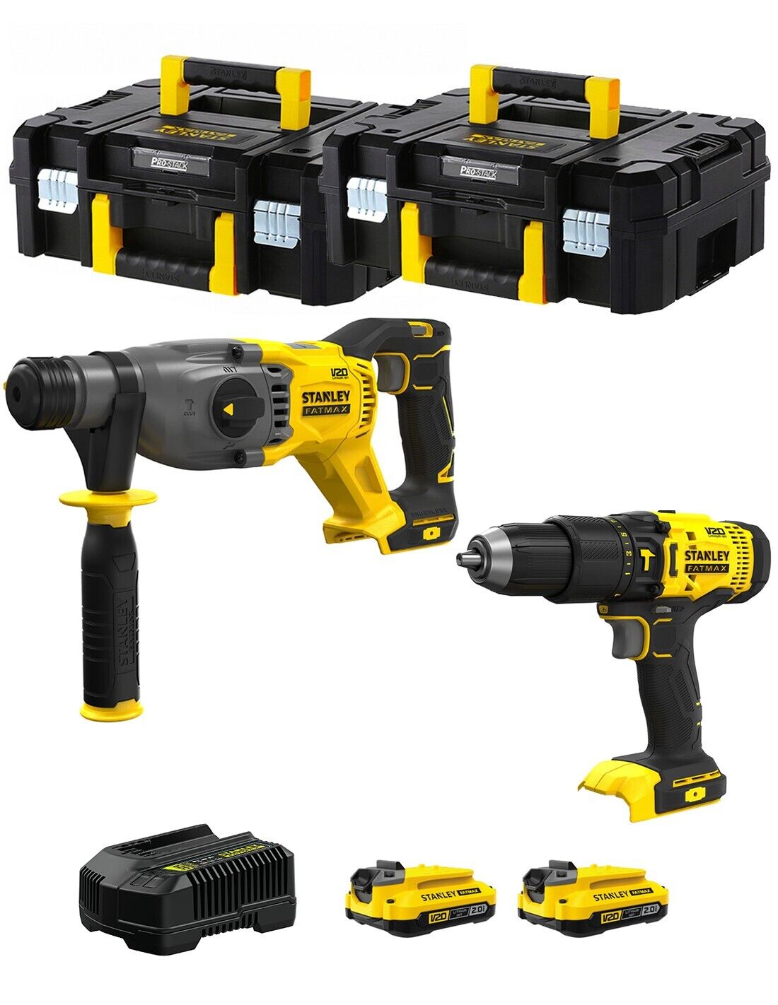 Stanley fatmax v20 stanley fatmax kit svk200 (sfmch900 + sfmcd711 +.. 8435587919