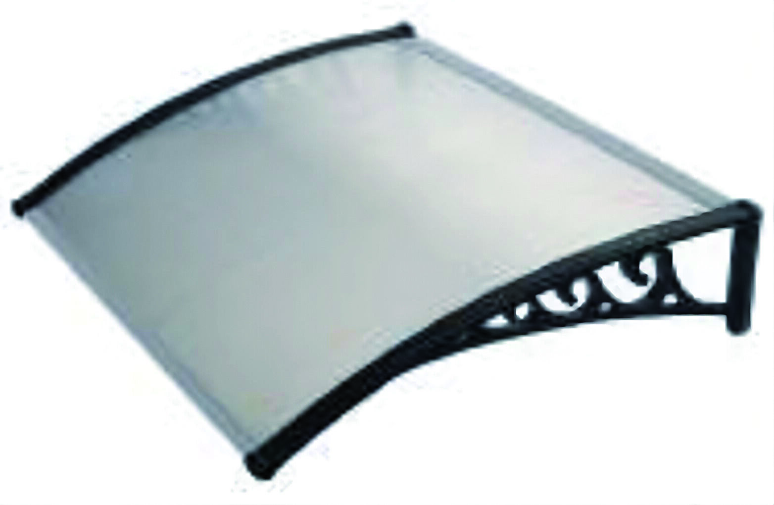 Pensilina policarbonato mod. alveolare trasparente cm. 80x120 -